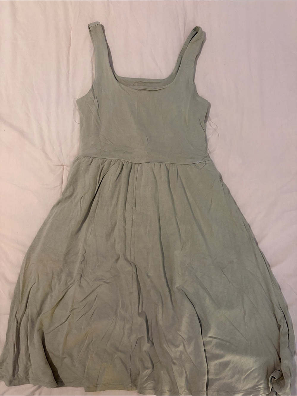 a new day Sage Green Scoop Neck Midi Dress